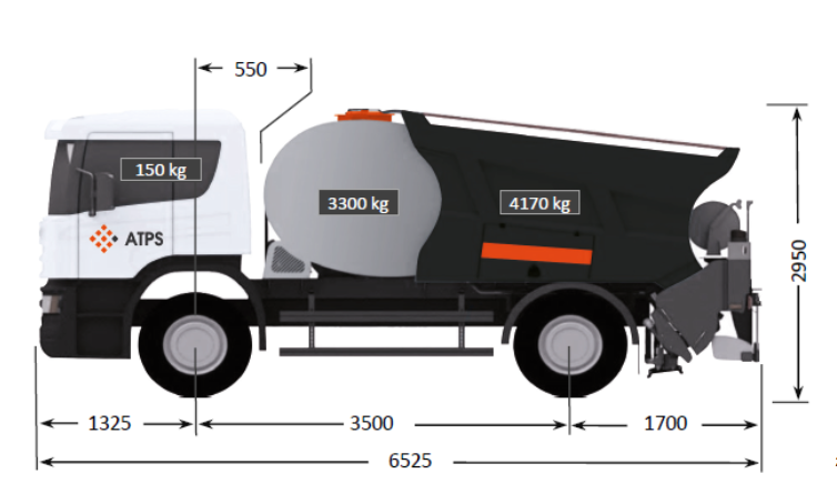 ACMAR - Bi-répandeur 3500L