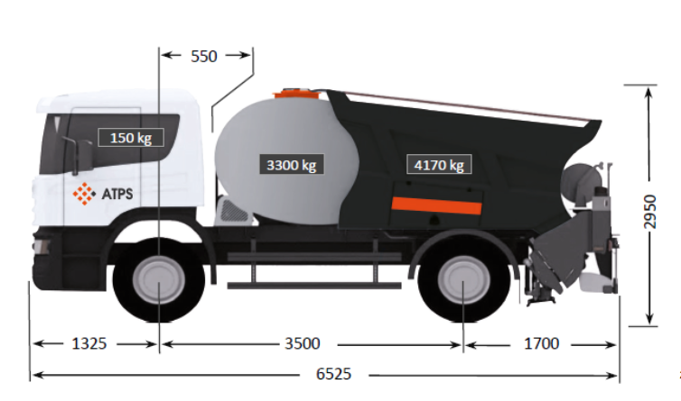 ACMAR - ACMAR bi-répandeur 3500L