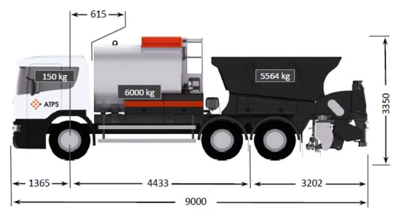 ACMAR - Bi-répandeur 6000L
