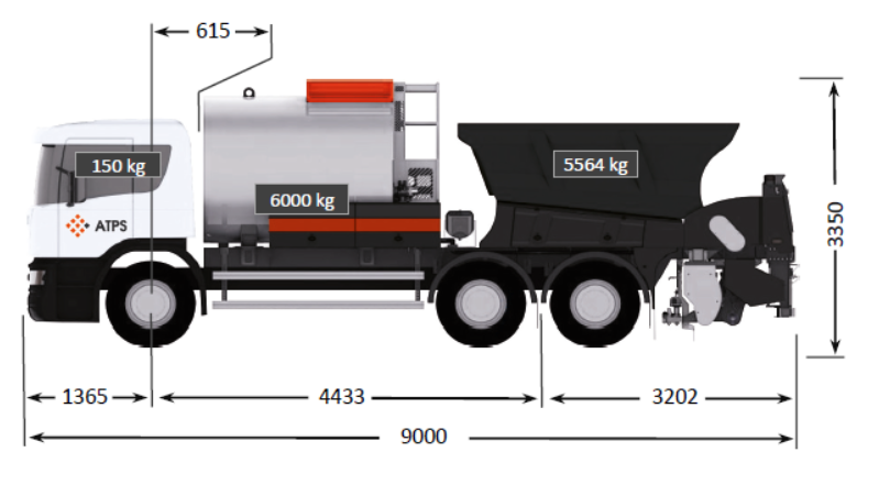 ACMAR - ACMAR bi-répandeur 6000L